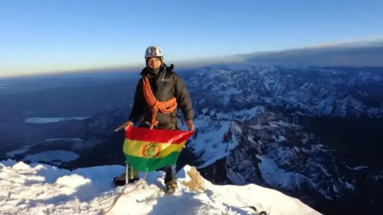 Hugo Ayaviri, alpinista boliviano./PREMIUM SPORTS