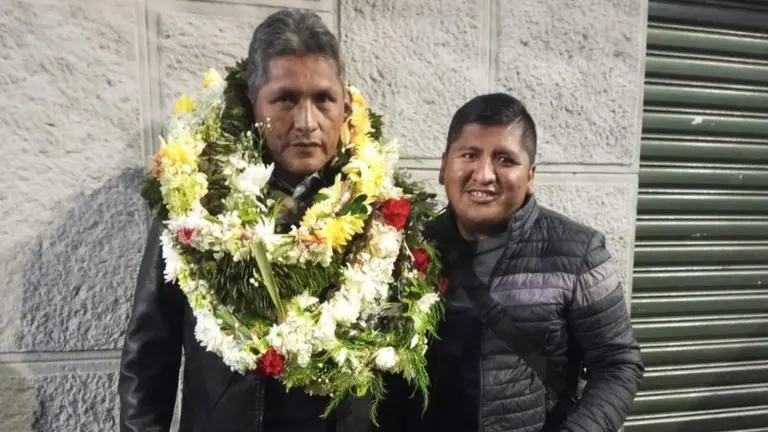 Jes&uacute;s Chipana (i), nuevo viceministro de Coca. RRSS