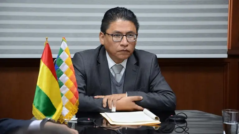 El ministro de Justicia, Iv&aacute;n Lima./ ARCHIVO ABI