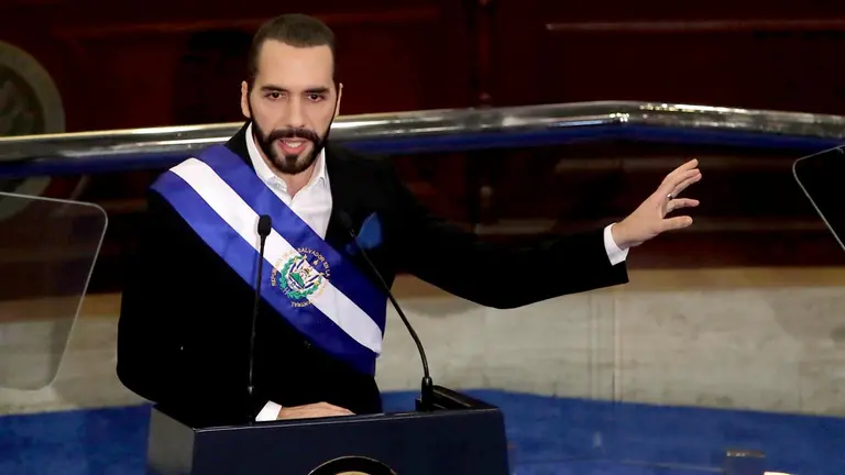 El presidente de El Salvador, Nayib Bukele, en una fotografía de archivo./ EFE