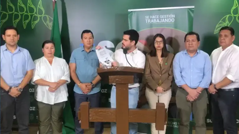Conferencia de prensa en Santa Cruz sobre el caso./ CAPTURA DE VIDEO