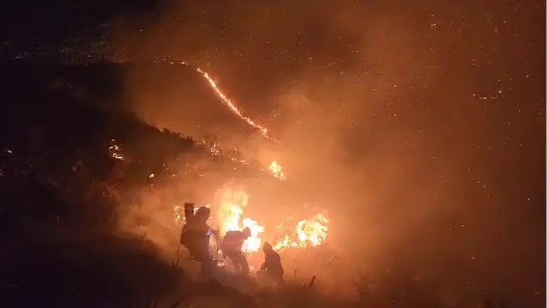 Captura de video en el que se observa el trabajo del SAR y GEOS. 