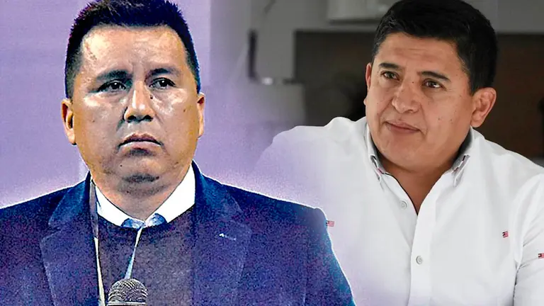 Del lado izquierdo, Gary Soria. Del derecho, Grover Vargas. Ambos fueron presidentes de Wilstermann. Composici&oacute;n OPINI&Oacute;N