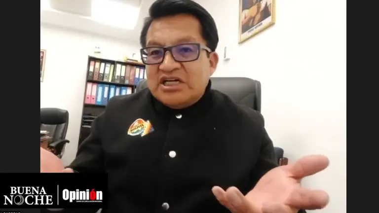El diputado Cabezas, en entrevista con Opini&oacute;n./ CAPTURA DE VIDEO