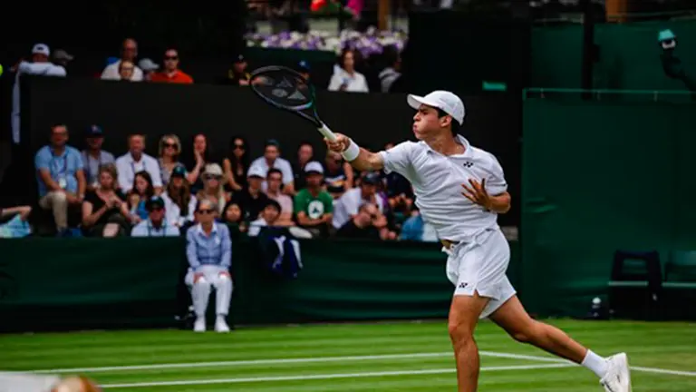 El tenista boliviano en el torneo. ITF