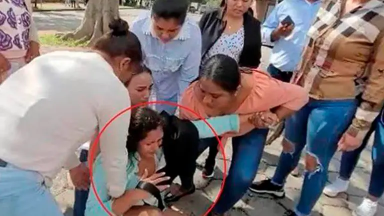 Foto sobre la agresi&oacute;n pasada a la asamble&iacute;sta. CORTES&Iacute;A
