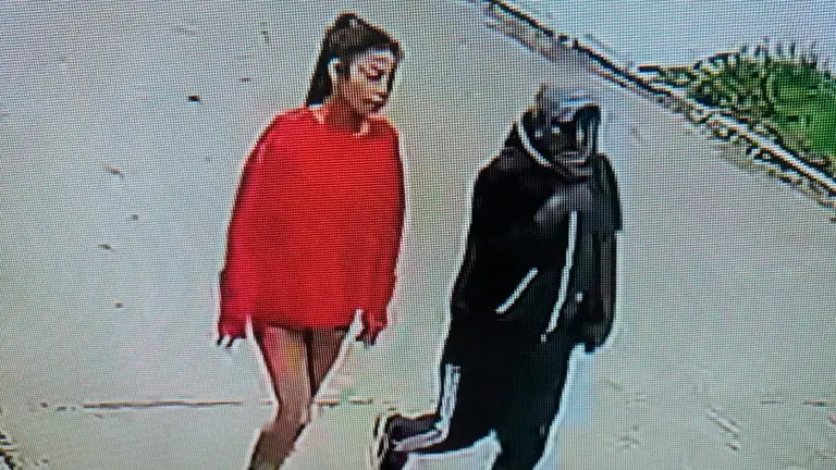 C&aacute;maras de vigilancia captan a Lineth Chama el d&iacute;a de su desaparici&oacute;n./ FACEBOOK