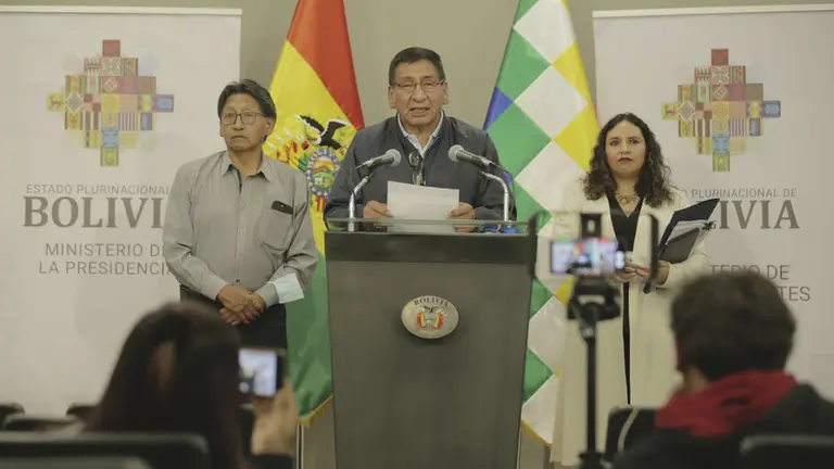 Ministro de Medioambiente, en conferencia de prensa./ TOMADA DE ABI