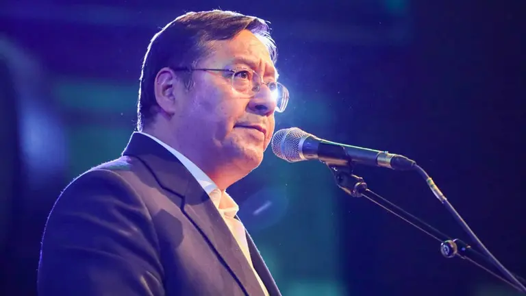 El presidente Luis Arce, en Bruselas, como parte de la III Cumbre de la CELAC-UE. PRENSA LUCHO ARCE