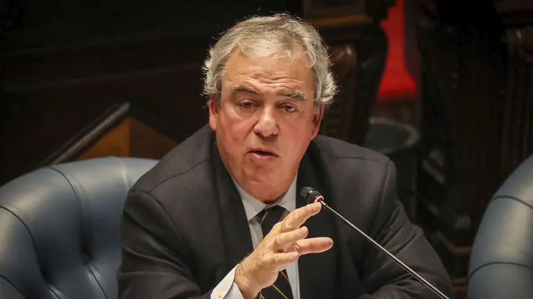 Fotograf&iacute;a de archivo en la que se registr&oacute; al ministro del Interior de Uruguay, Luis Alberto Heber, en Montevideo (Uruguay)./ EFE