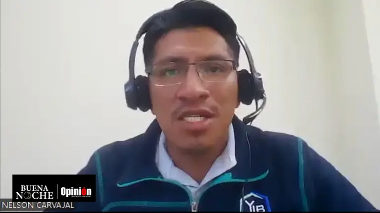Nelson Carvajal, gerente de Geolog&iacute;a y Exploraciones de YLB, en entrevista. CAPTURA DE VIDEO