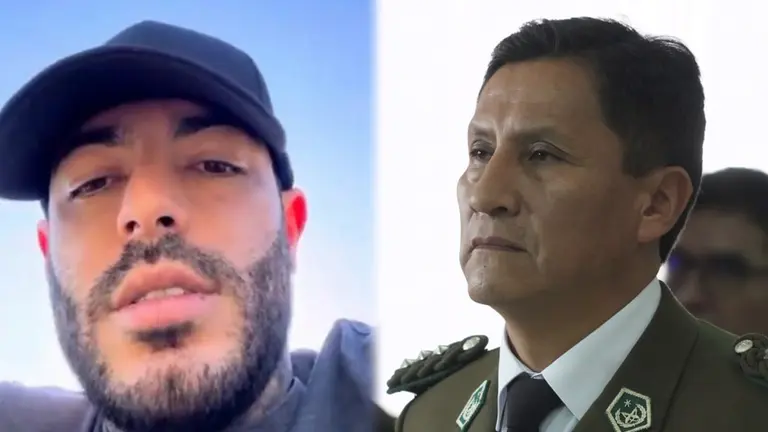 El uruguayo Sebasti&aacute;n Marset y el director de la FELCN, Ismael Villca./ CAPTURA DE VIDEO Y MINISTERIO DE GOBIERNO