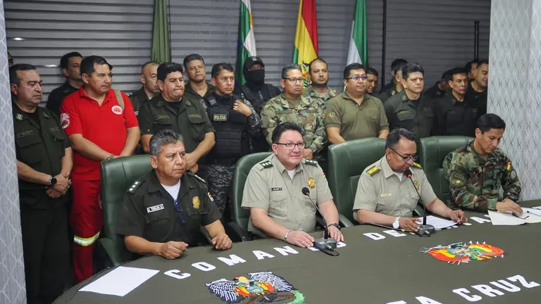 Conferencia de prensa del comandante de la Polic&iacute;a. APG