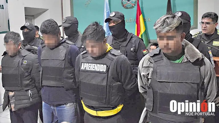 Capturados por el crimen de Rocío G., víctima de feminicidio en Cochabamba./ NOÉ PORTUGAL
