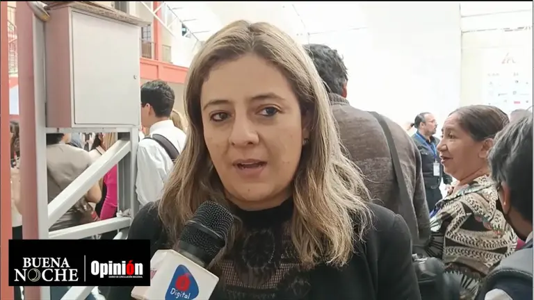 Nancy Orellana, organizadora del evento en Cochabamba. CAPTURA DE VIDEO