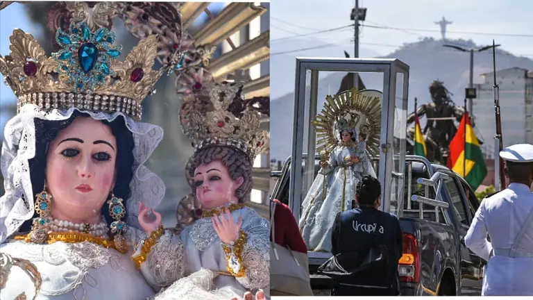 La imagen de la Virgen Mar&iacute;a de Urcupi&ntilde;a. DICO SOL&Iacute;S