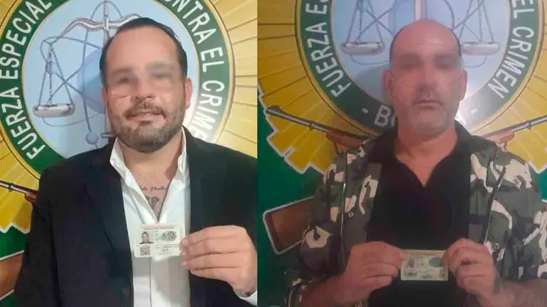Roberto A.S., y Ronny S., ambos detenidos presuntamente vinculados con Sebasti&aacute;n Marset. Eduardo Del Castillo
