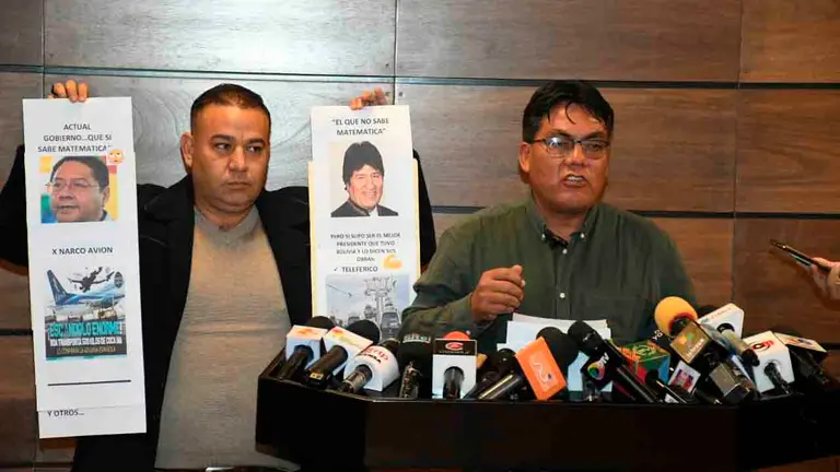 Los diputados evistas Anyelo C&eacute;spedes y H&eacute;ctor Arce. APG