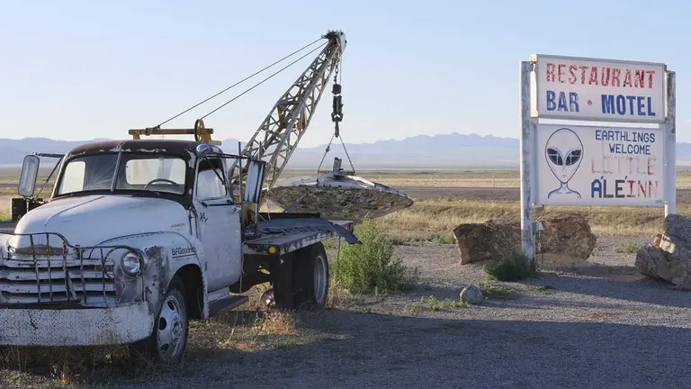 Fotograf&iacute;a del motel Little Ale Inn, el 9 de agosto de 2023, ubicado en Rachel, en Nevada (Estados Unidos)./ EFE