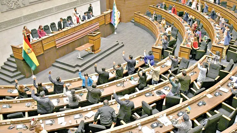 La Asamblea Legislativa Plurinacional en una de sus sesiones./ APG