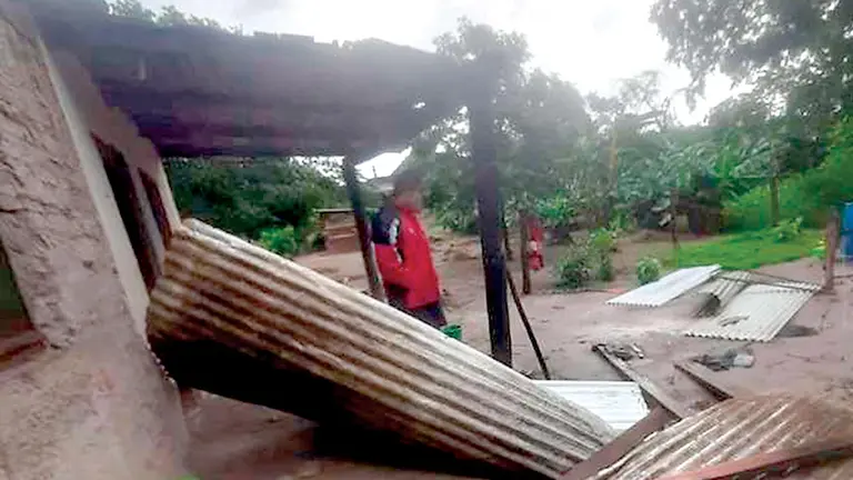 Vientos huracanados en el municipio de San Ignacio, en Santa Cruz./ EL DEBER