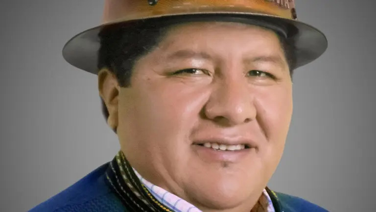El senador Hilari&oacute;n Mamani, de la facci&oacute;n "evista". C&Aacute;MARA DE SENADORES