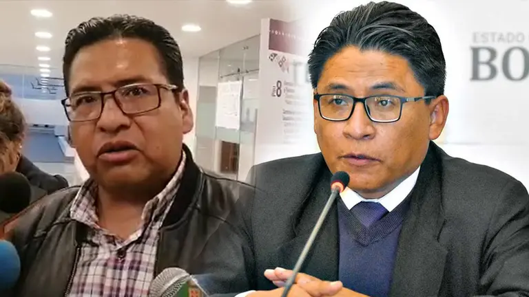 El diputado Juan Jos&eacute; J&aacute;uregui (i) y el ministro de Justicia, Iv&aacute;n Lima./ ERBOL Y OPINI&Oacute;N