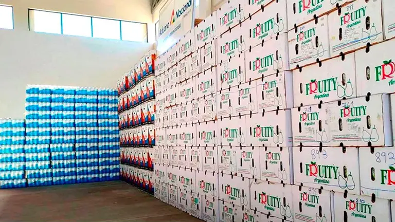 Plan del Sur interceptó 21 toneladas de productos ilegales argentinos en Potosí./ ADUANA NACIONAL