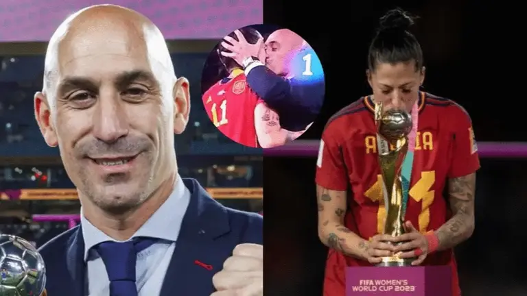 Luis Rubiales, el dirigente criticado por besar a una jugadora espa&ntilde;ola. 20MINUTOS.ES
