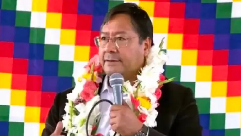 Presidente Luis Arce en Chuquisaca/ OXÍGENO.BO