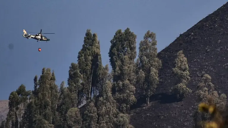 Hay dos incendios activos en el pa&iacute;s y Defensa Civil dice que est&aacute;n controlados en un 95%./ DICO SOL&Iacute;S