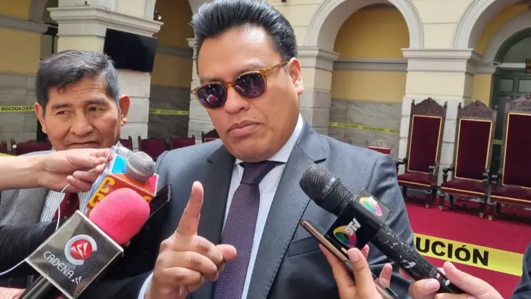 El vocal Israel Campero, del TCP. ERBOL