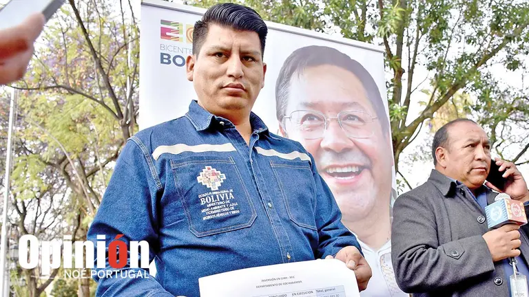 El viceministro de Recursos H&iacute;dricos y Riego, Eduardo Toromayo, este 5 de septiembre en Cochabamba./ NO&Eacute; PRTUGAL
