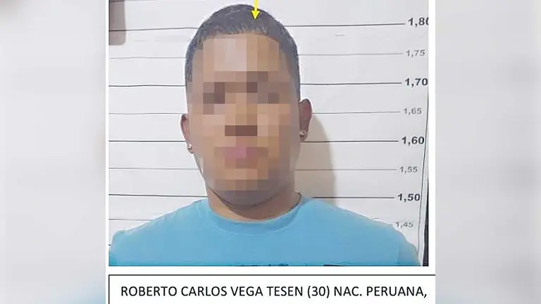 Polic&iacute;a captura a El Payasito, delincuente extranjero./ FELCC