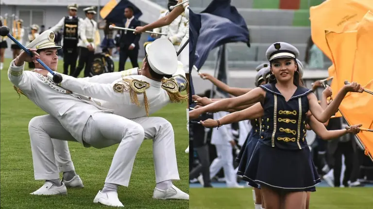 Estudiantes, durante el II  Concurso de Bandas Estudiantiles. DICO SOL&Iacute;S