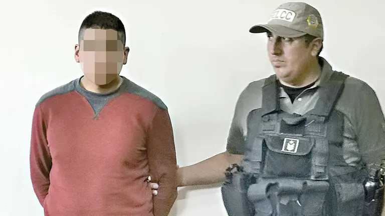 Eduardo L.T., aprehendido por robo agravado./ MARIELA COSS&Iacute;O