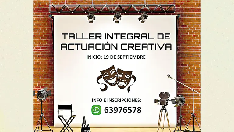 Invitaci&oacute;n al Taller Integral Taller Integral de Actuaci&oacute;n Creativa./ ICBA