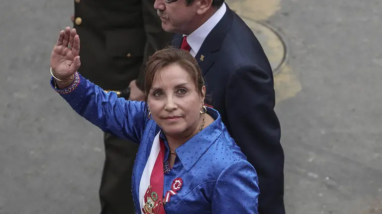 La presidenta de Per&uacute;, Dina Boluarte, en una fotograf&iacute;a de archivo./ EFE
