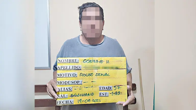 Gonzalo C.A., sindicado de abuso sexual./ POLIC&Iacute;A