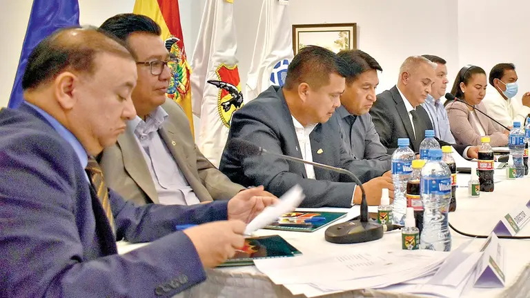 Una imagen del Consejo Superior de la Divisi&oacute;n Profesional que tuvo lugar en La Paz./  APG