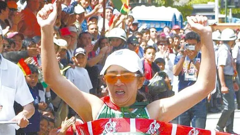 La atleta boliviana Geovana Irusta, en una foto de archivo.