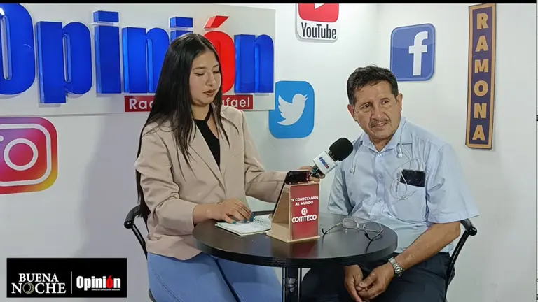 Entrevista en Buena Noche de Opini&oacute;n Bolivia sobre el rechazo a la ley 371./ CAPTURA DE VIDEO
