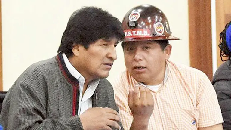 Evo Morales junto a Juan Carlos Huarachi./ ARCHIVO