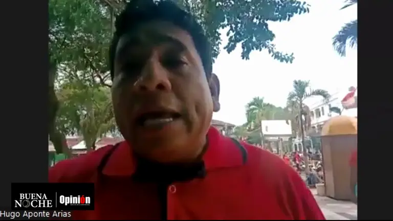 Hugo Aponte, presidente del Comit&eacute; C&iacute;vico de Beni, en Buena Noche. / CAPTURA DE VIDEO