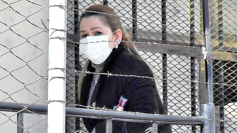 Jeanine A&ntilde;ez en el penal de mujeres de Miraflores./ APG