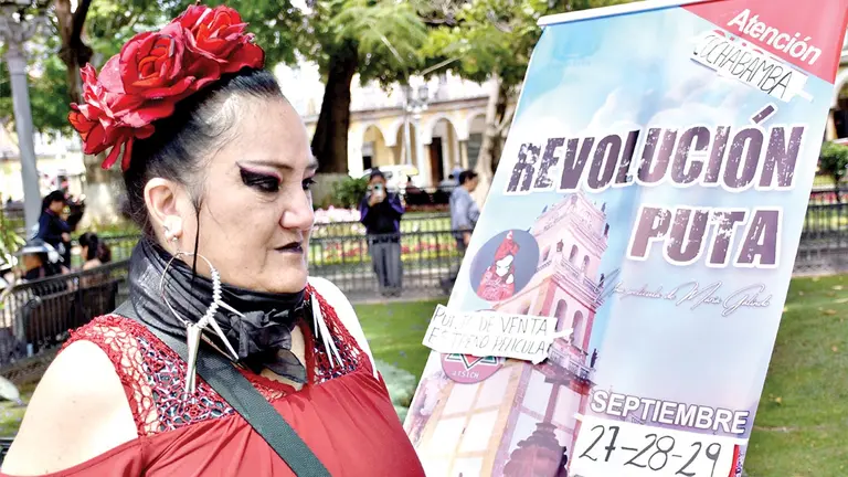 La activista Mar&iacute;a Galindo, en Cochabamba./ NO&Eacute; PORTUGAL
