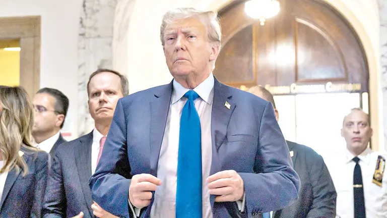 El expresidente Donald Trump ante la Justicia./ EFE