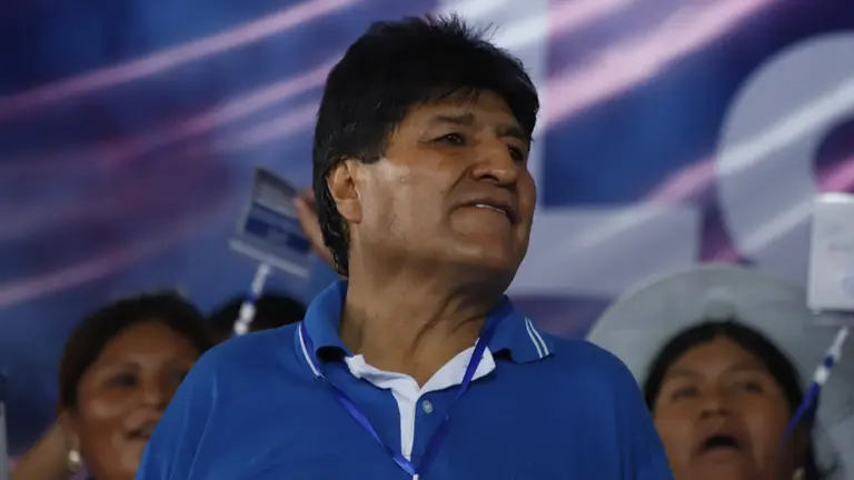 El expresidente Evo Morales, en el Congreso de Lauca &Ntilde;./ APG