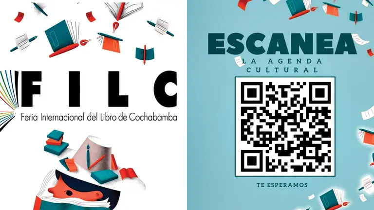 Afiches de la Feria Internacional del Libro de Cochabamba 2023./ RRSS