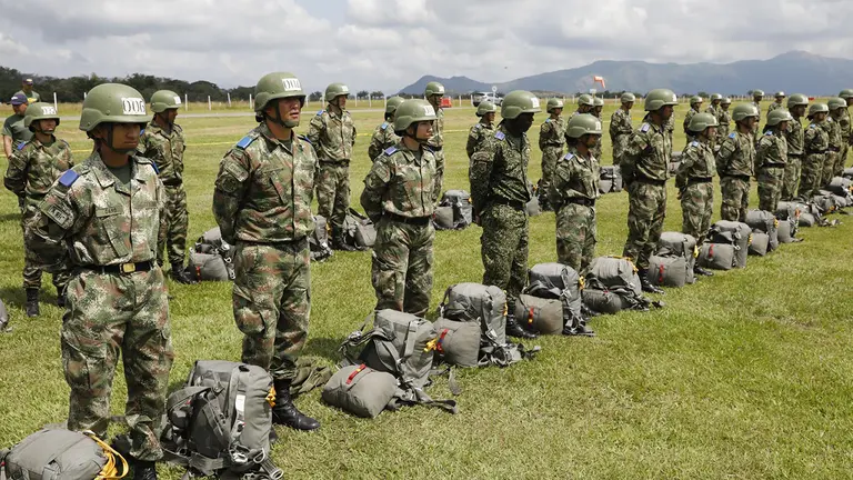 Integrantes de las Fuerzas Militares colombianas, en una fotograf&iacute;a de archivo./ EFE